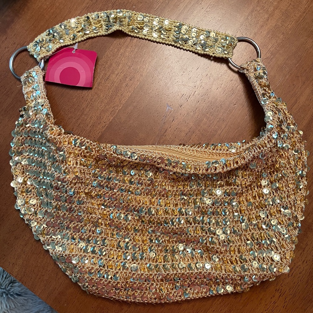 NWT - Vintage Y2K sequin hobo bag